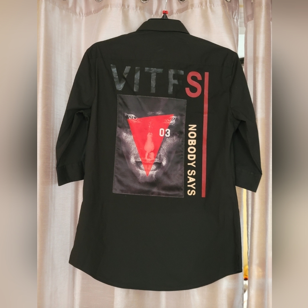 Union Ouslan "VITFS NOBODY SAYS" Japanese Brand Women's Size L/46